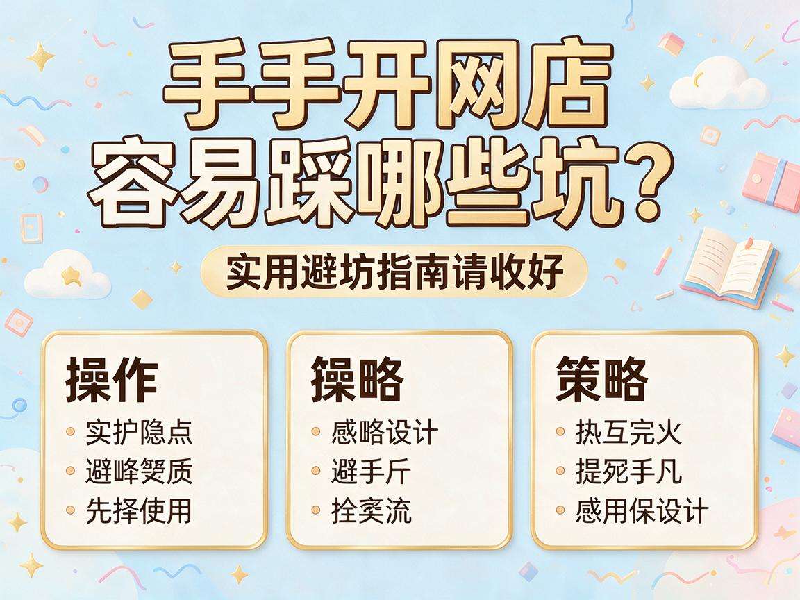 新手开网店容易踩哪些坑?这份实用避坑指南请收好