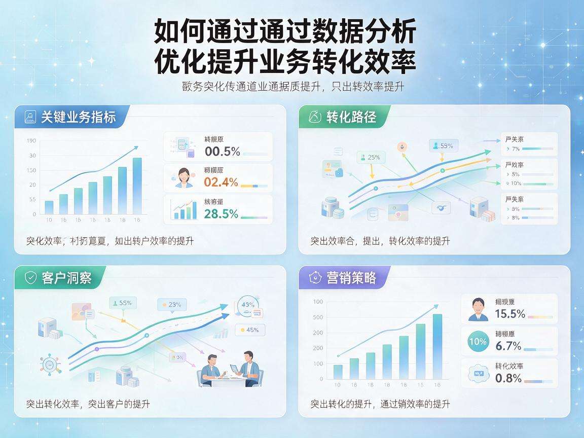 企业该怎样通过数据分析优化提升业务转化效率