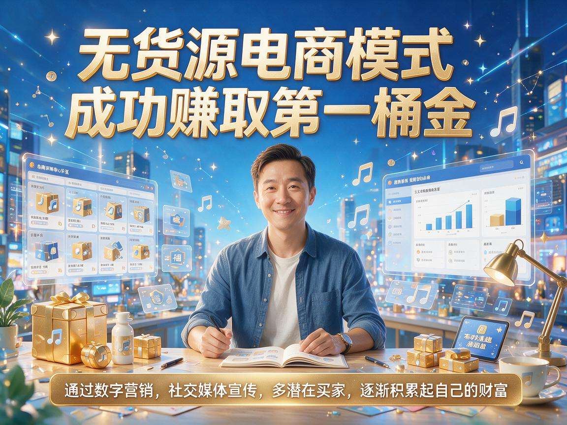 普通人做无货源电商创业真的能赚到第一桶金吗