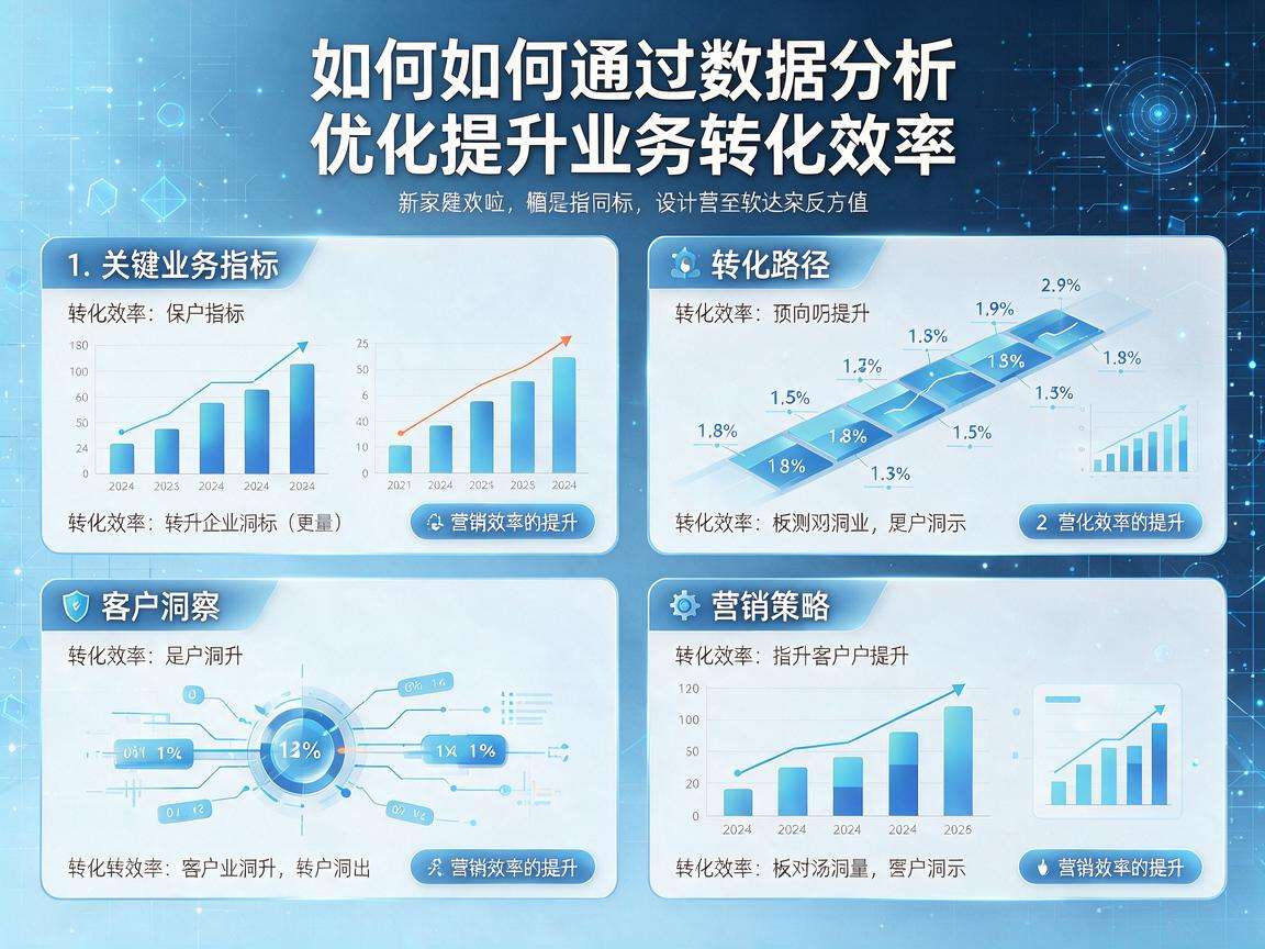 企业该怎样通过数据分析优化提升业务转化效率
