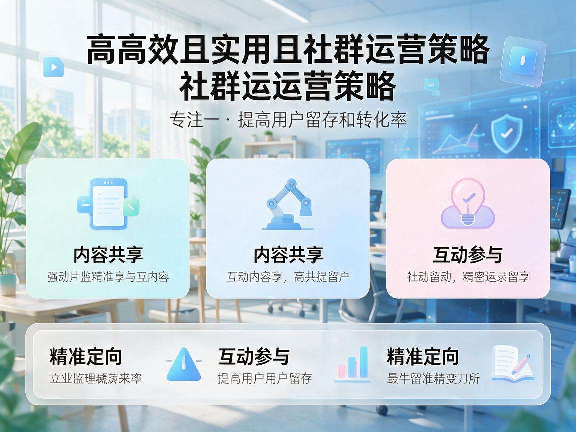 想做好社群留存转化，有哪些实用高效的社群运营方法？