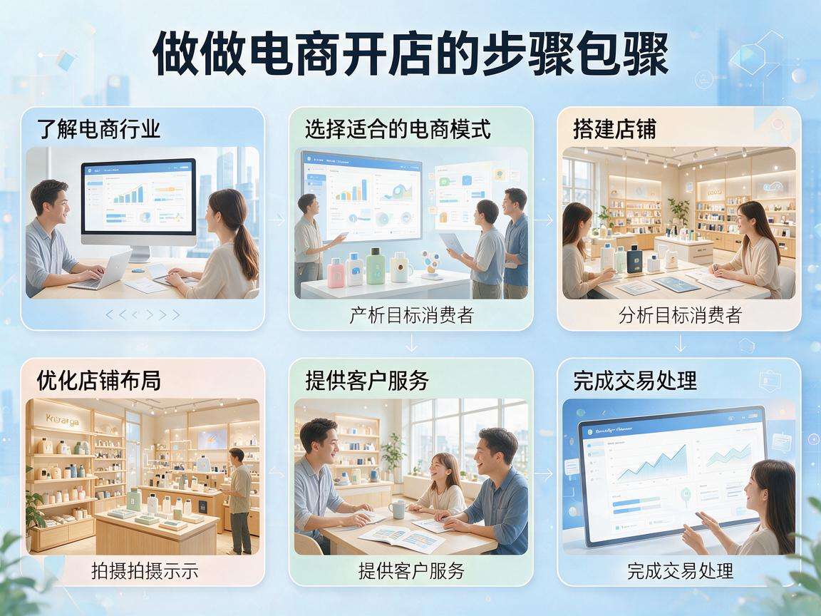 普通人想做电商开店具体步骤都有哪些呢