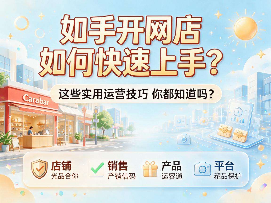 新手开网店怎么快速上手？这些实用运营技巧你都知道吗