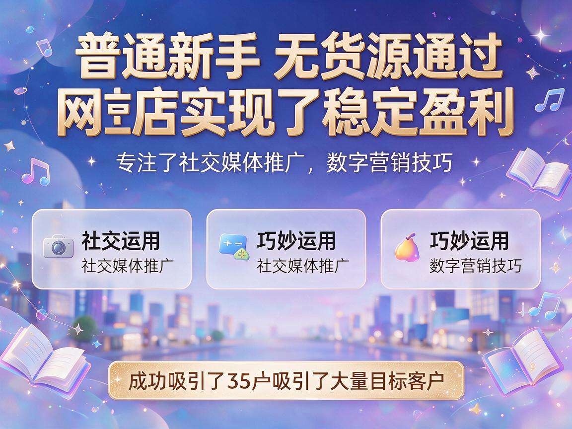 普通新手做无货源网店真的能实现稳定盈利吗