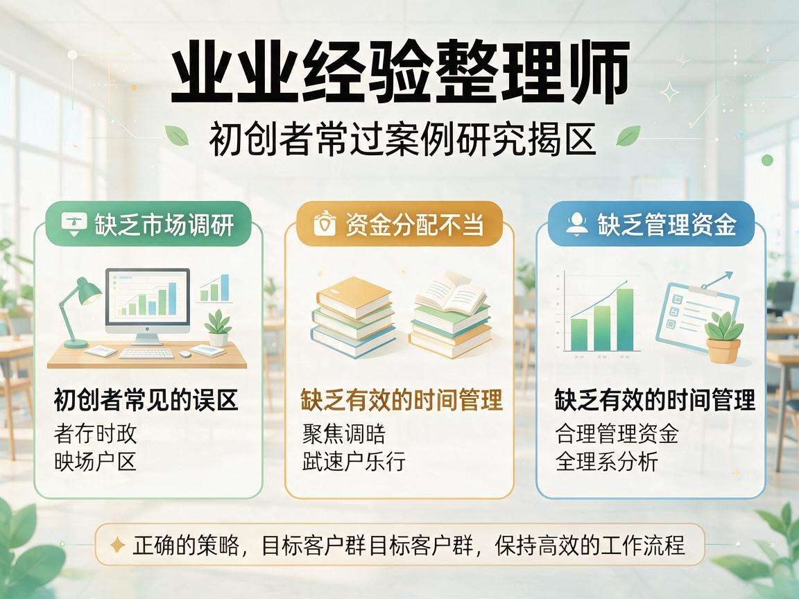 创业经验整理师能帮初创者避开哪些常见的创业弯路
