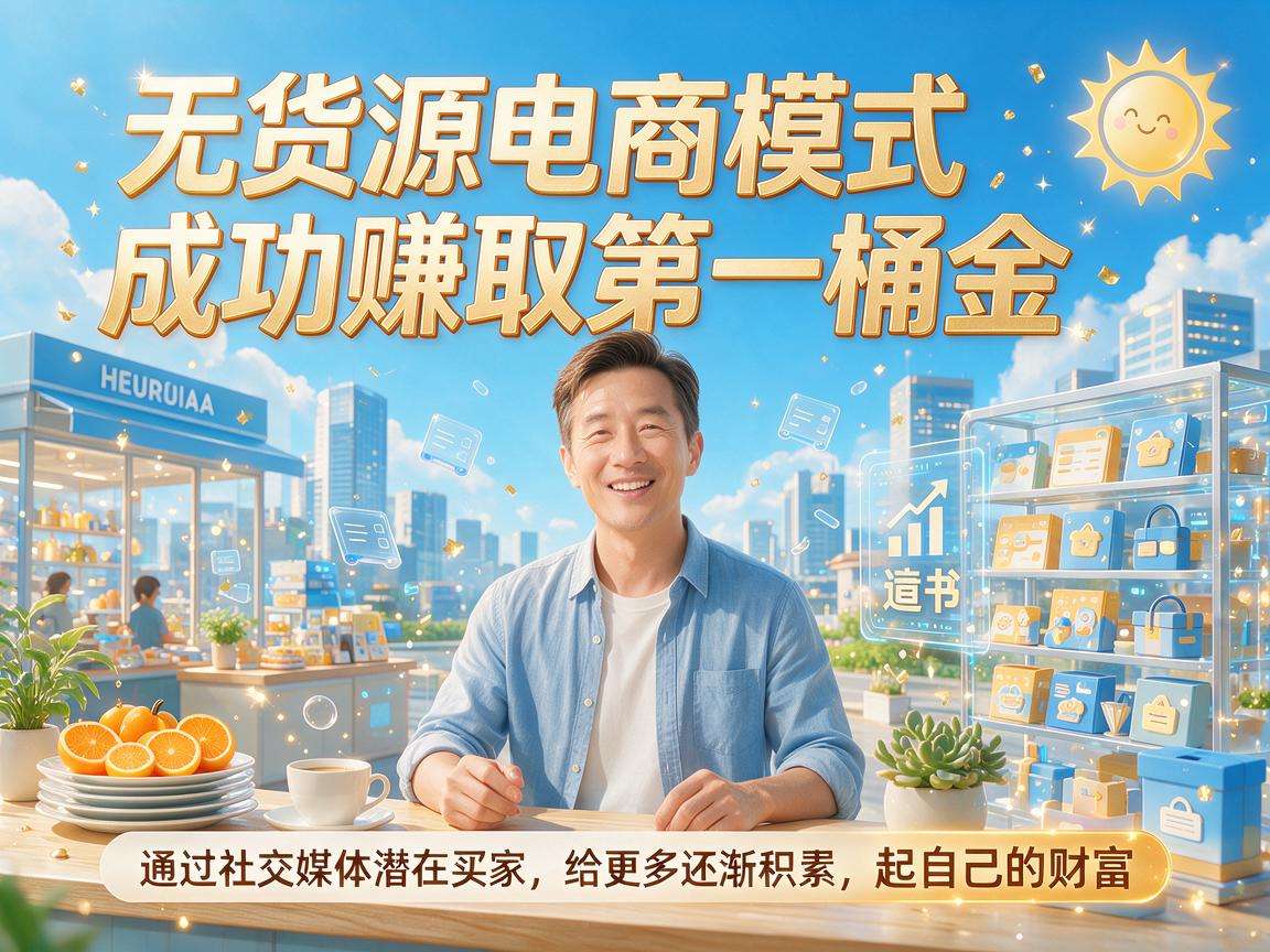 普通人做无货源电商创业真的能赚到第一桶金吗