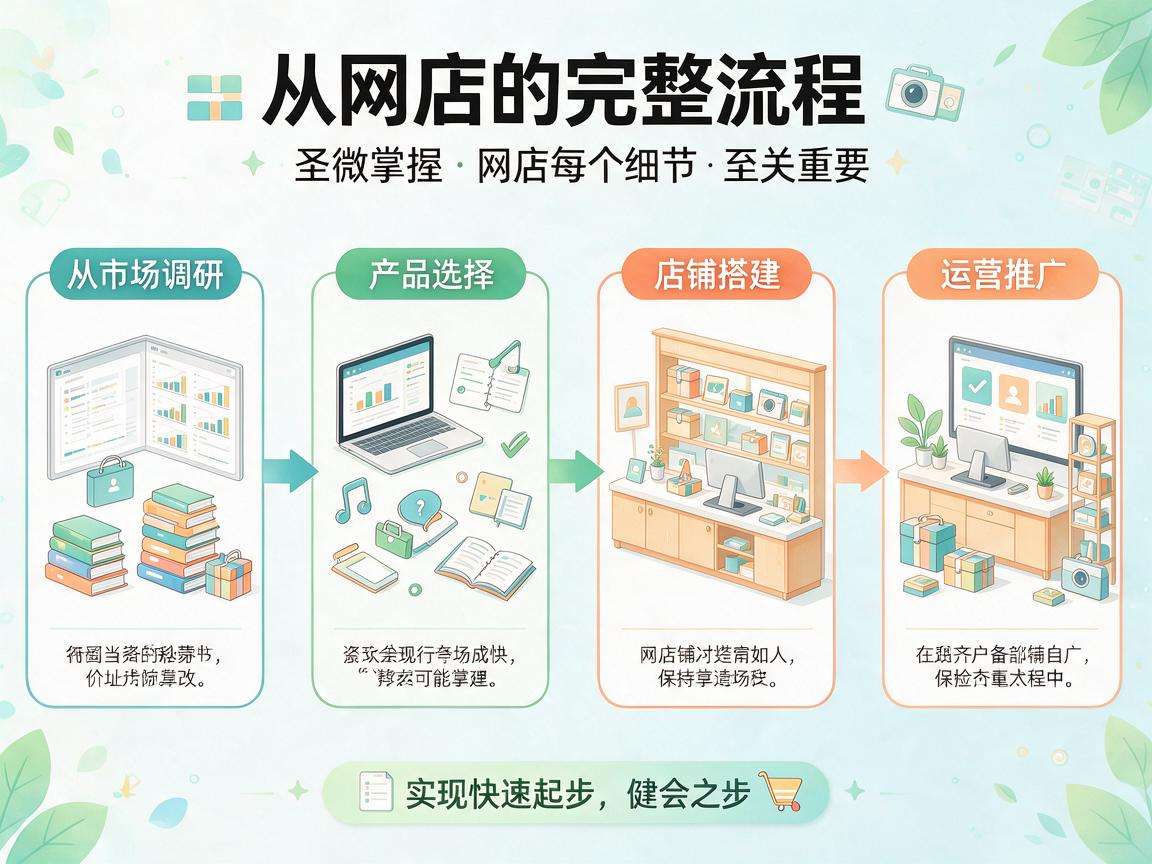 个人想开网店快速起步需要知晓哪些完整流程