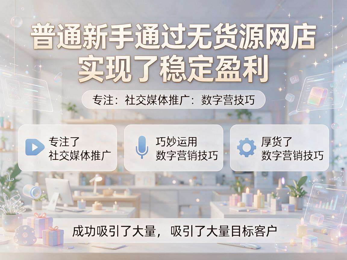 普通新手做无货源网店真的能实现稳定盈利吗