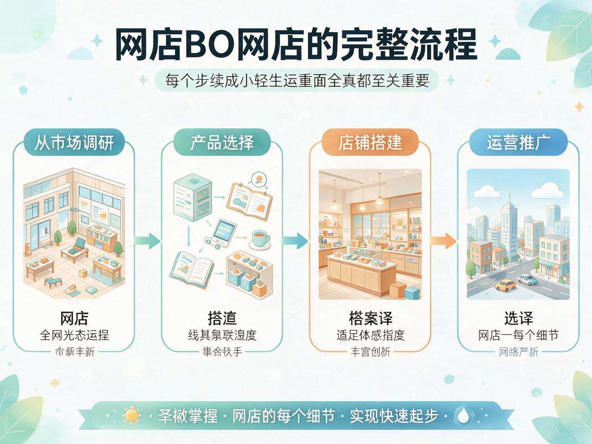个人想开网店快速起步需要知晓哪些完整流程