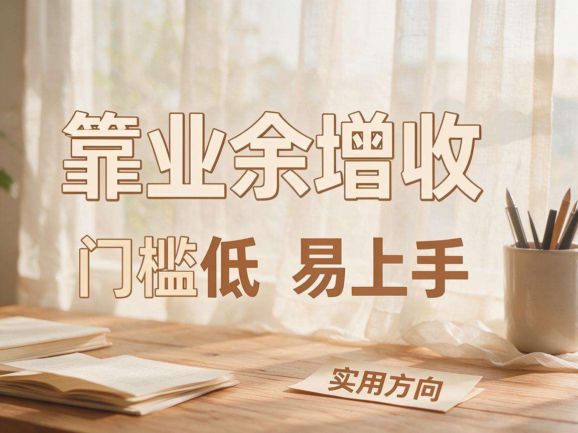 普通人想靠业余增收有哪些门槛低易上手的实用方向