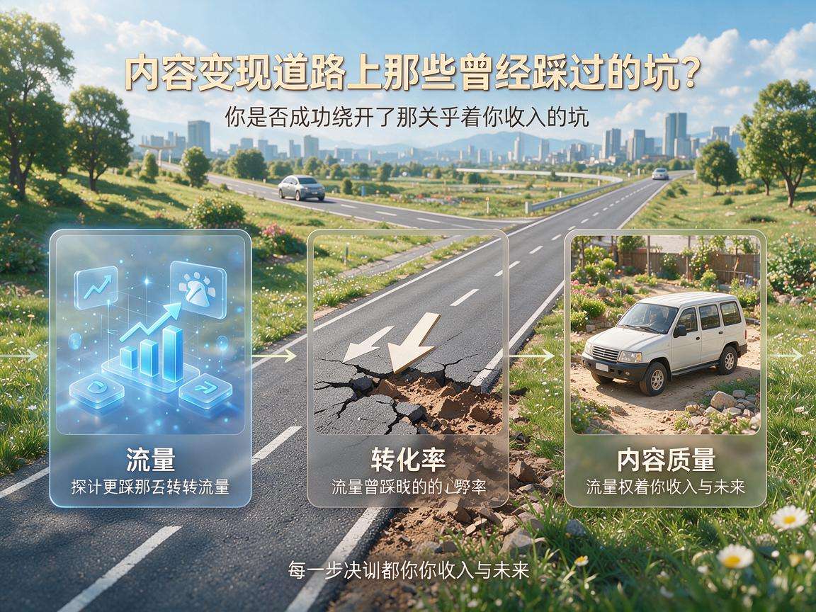 做内容变现踩过的那些坑你都避开了吗