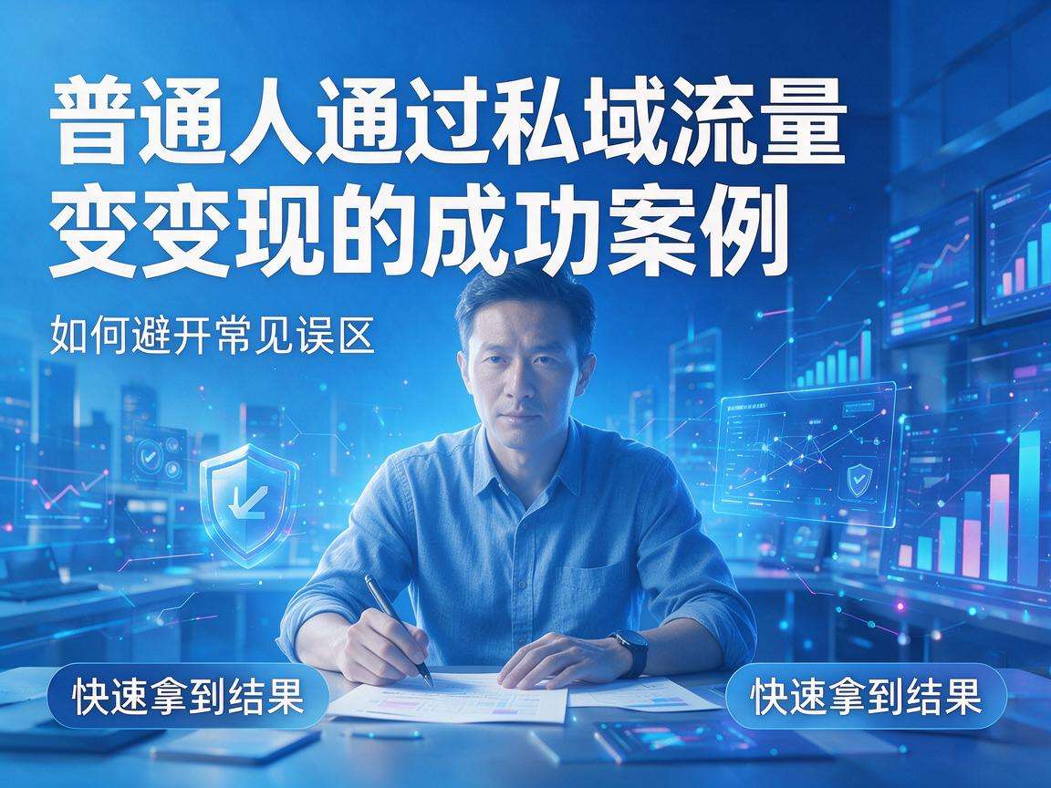 普通人做私域流量变现怎么才能避开常见误区快速拿到结果