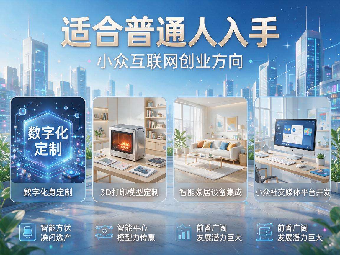 适合普通人入手的小众互联网创业方向都有哪些