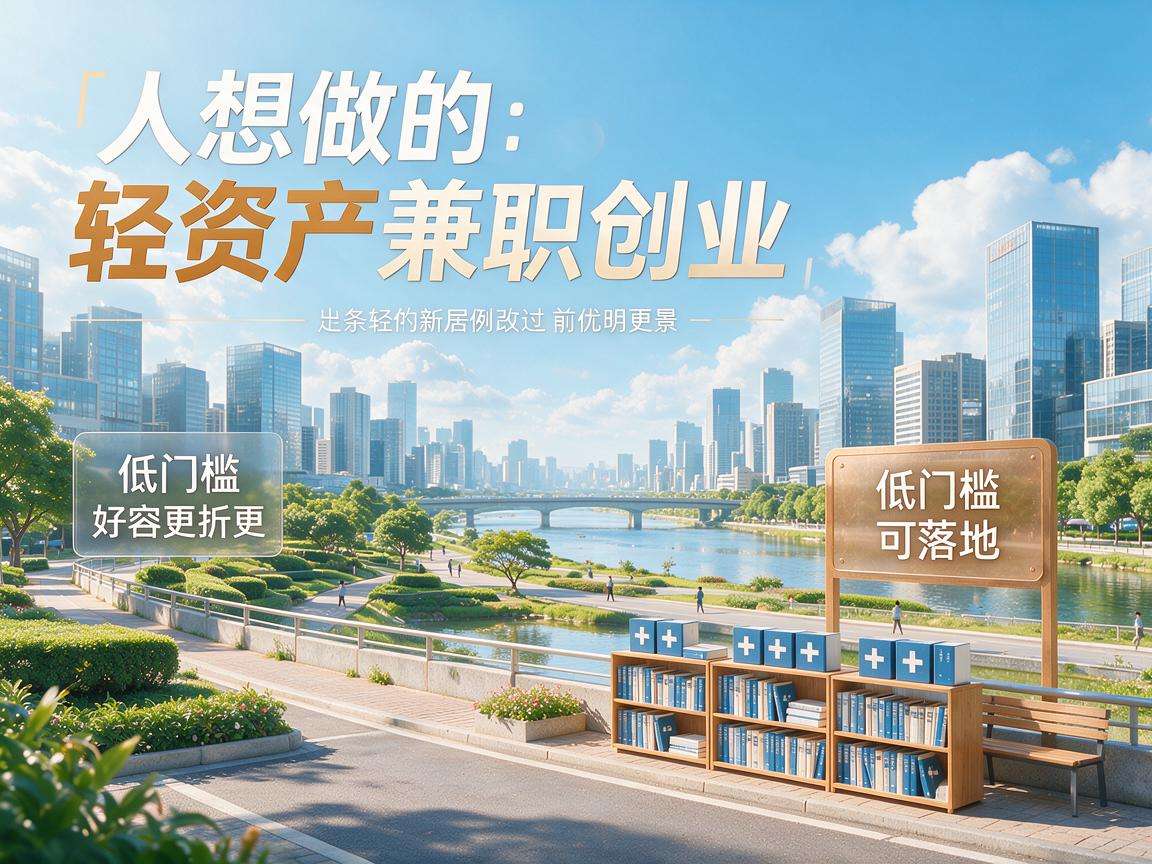 普通人想做轻资产兼职创业有哪些低门槛可落地的方向