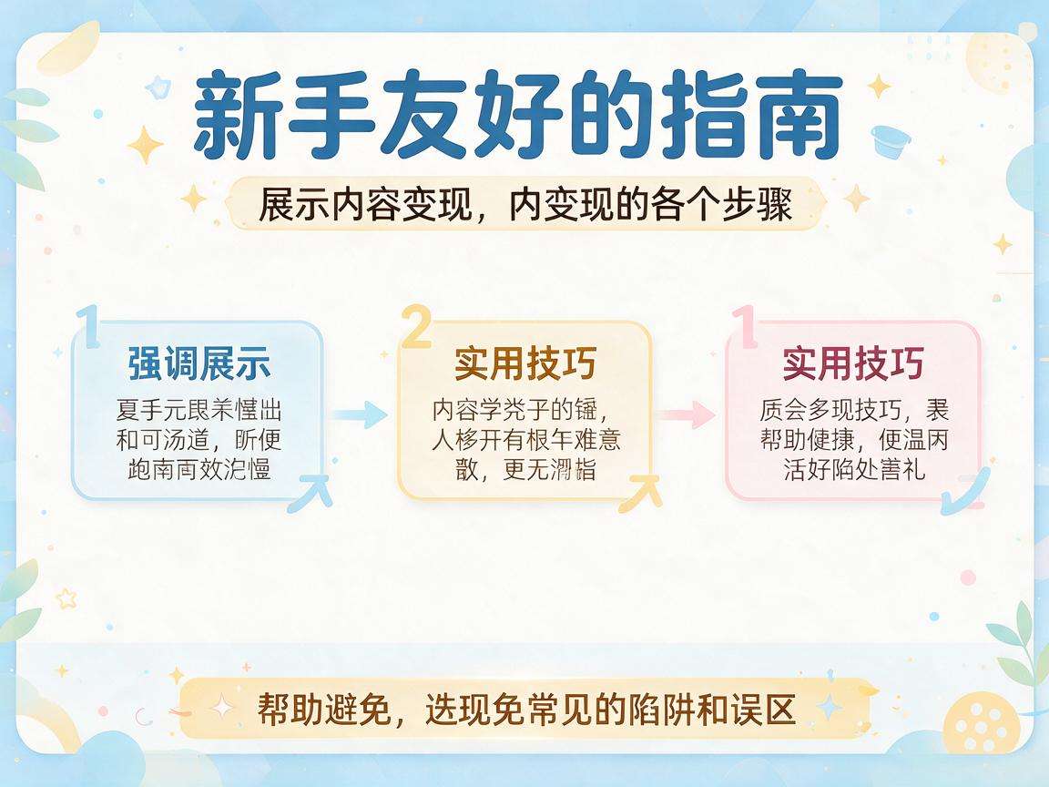 新手做内容变现该从哪入手,实用攻略能帮你避开哪些坑