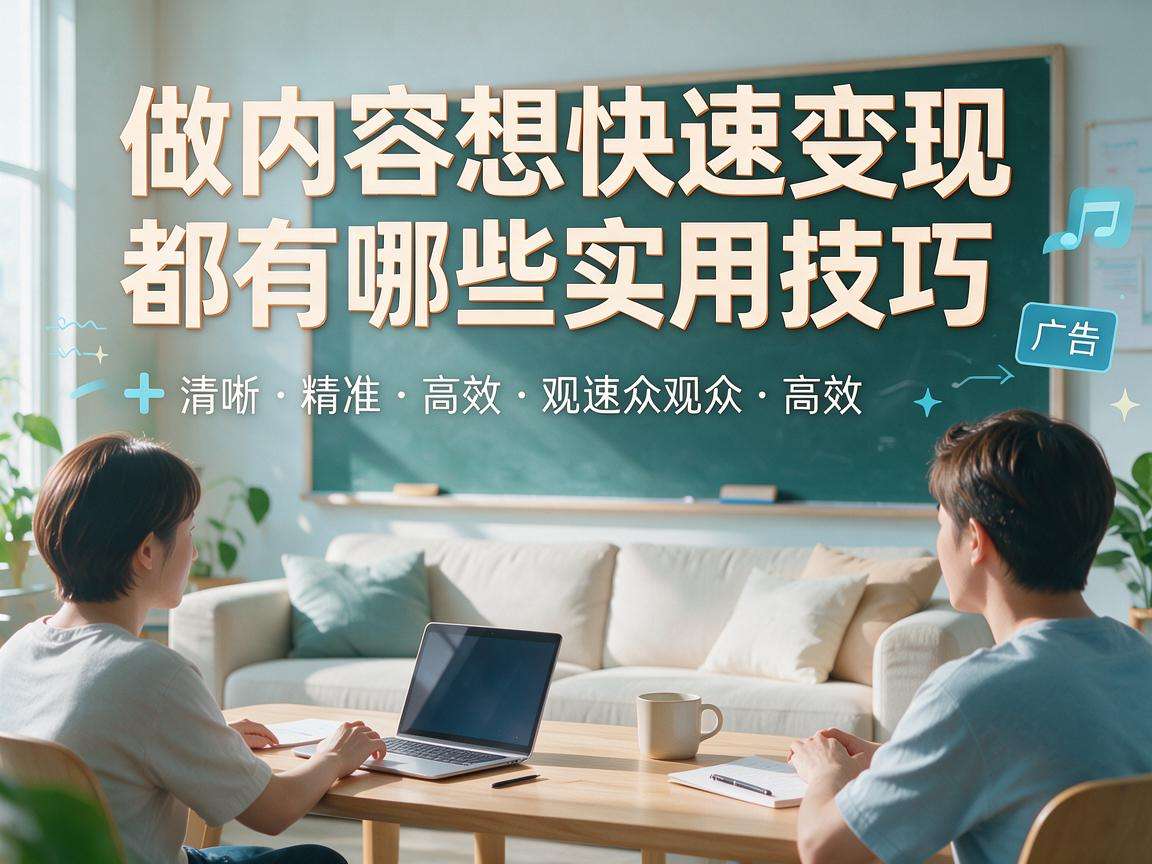 普通人做内容想快速变现都有哪些实用技巧